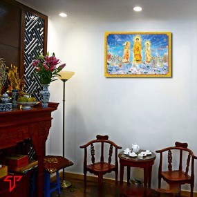 Tranh phật giáo tam thánh